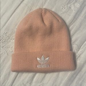 Adidas pink beanie